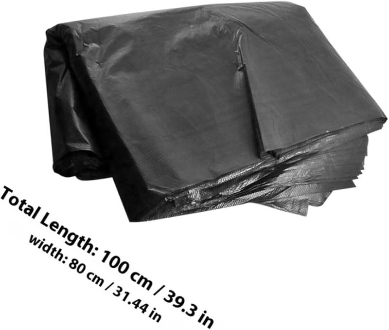 أكياس قمامة كبيرة جدًا 80 × 100 سم، أكياس قمامة تجارية متينة، 50 قطعة، مناسبة لصناديق 100 لتر - Image 2